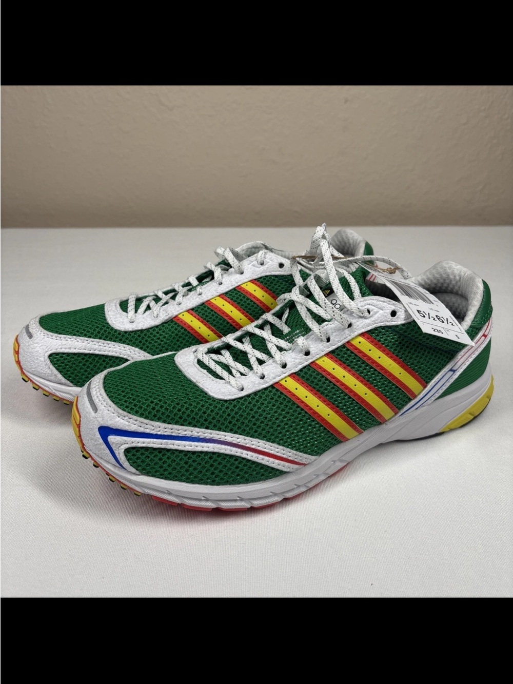 NEW Adidas Adizero Adios OG Running Shoes, size 5.5 Men’s 6.5 Women’s NWT